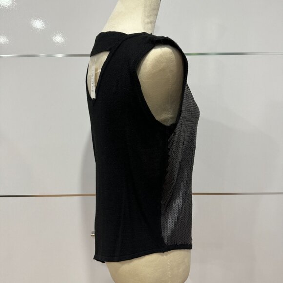 Prins sequin asymmetrical V-Neck top NWT, Size L - Picture 5 of 8